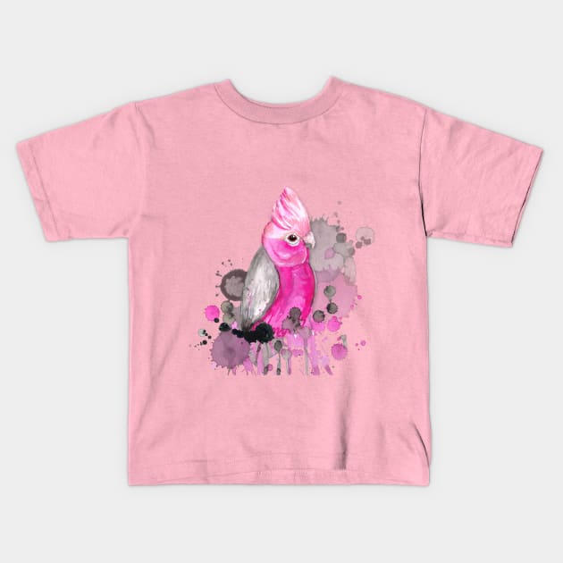 Galah cockatoo Kids T-Shirt by Bwiselizzy